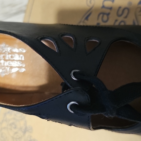 Leather American Duchess Gibson Girl Lace Keyhole Mary Jane 2.5 Edwardian Heel - Picture 16 of 17